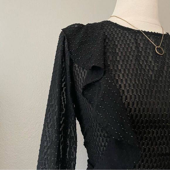 Sheer Black Top — Bar III - Picture 5 of 5